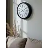 Zentime Siyah Asil Tasarım Roma Rakamlı 40 cm Metal Duvar Saati