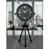 Zentime Siyah Zarif Üç Ayaklı Masa Saati