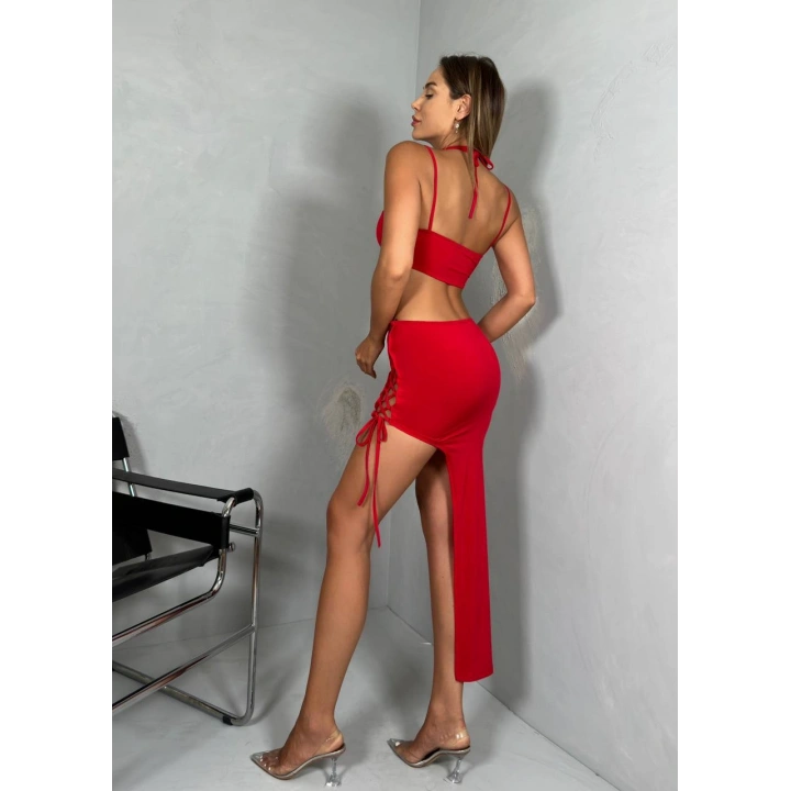 Yırtmaç Detay Midi Model