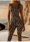Dijital desen leopar tulum