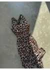 Dijital desen leopar tulum
