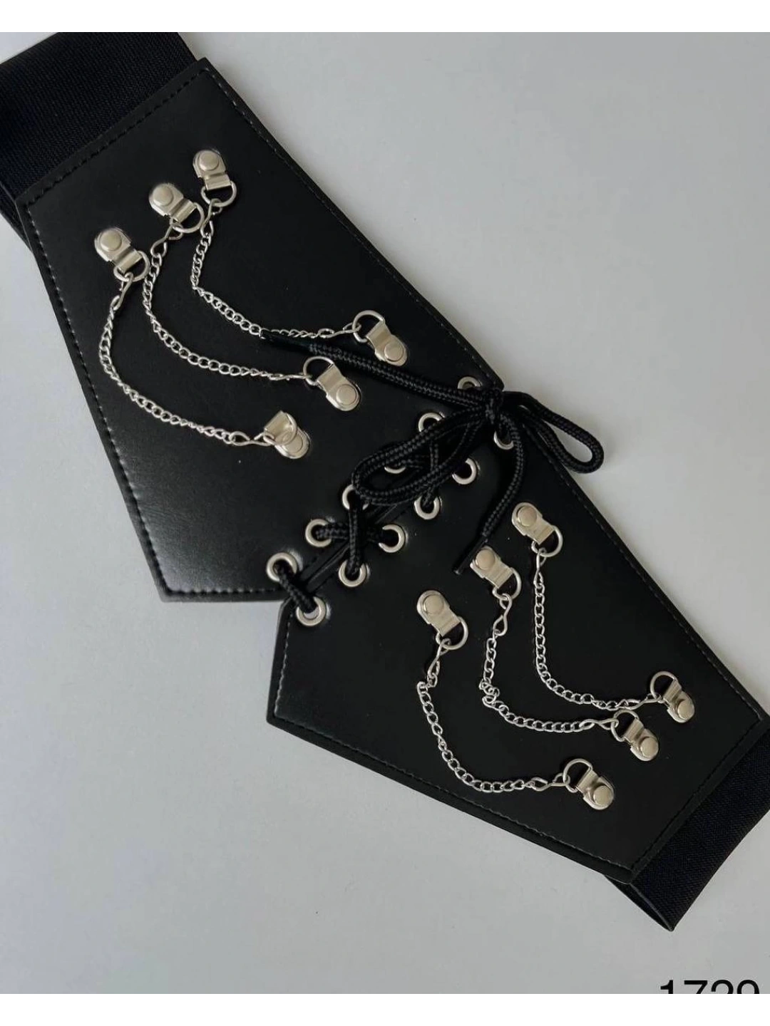 DERİ ZİNCİR DETAYLI KEMER