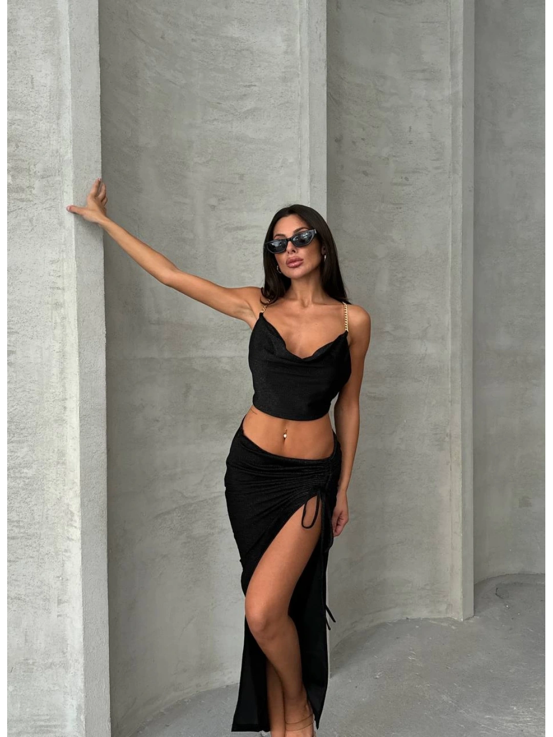 SHINE KUMAŞ ZİNCİR AKSESUARLI İKİLİ TAKIM