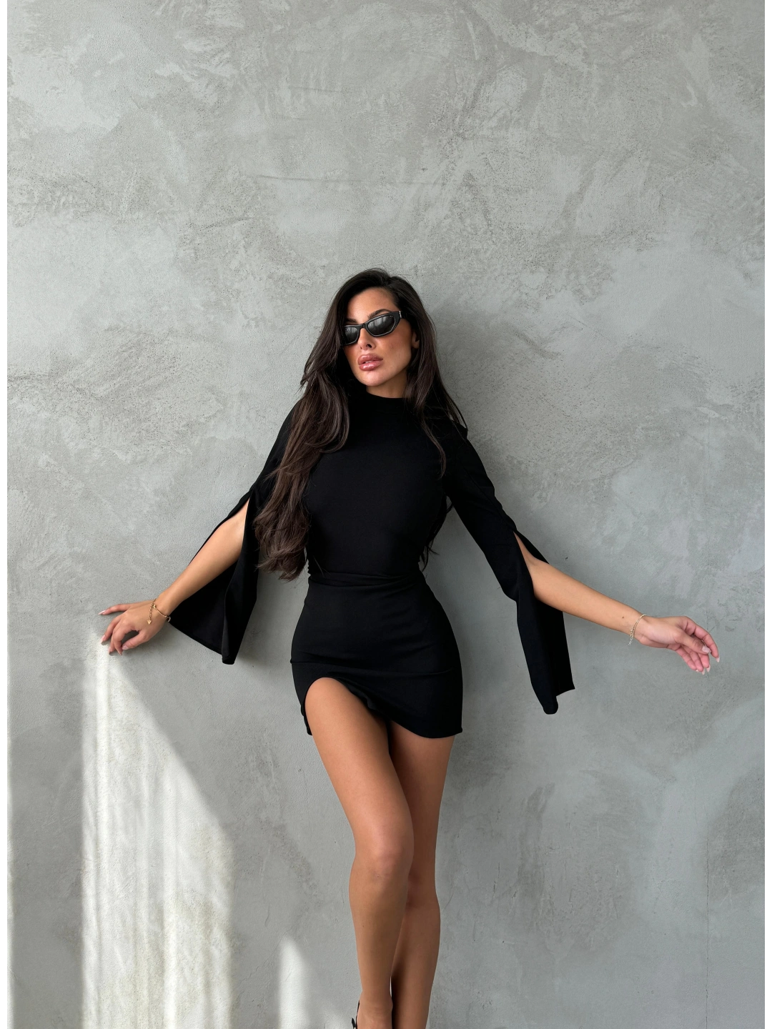 UZAY VATKA MİNİ ELBİSE