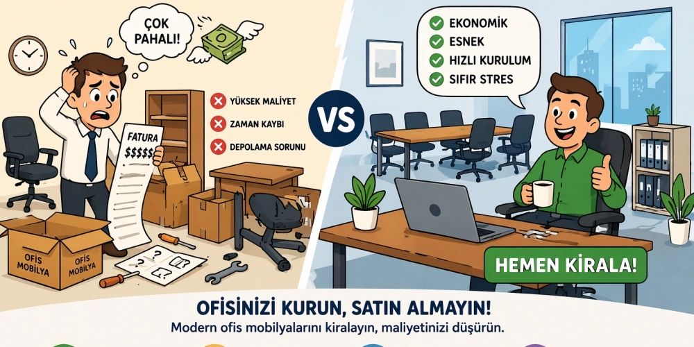 Mülkiyet Devri Kapandı, Mobilya Kiralama Hizmeti ile Avantajlı Dönem Başladı: Geleceğin Ofislerini Birlikte Kuruyoruz!