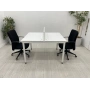 2 Kişilik Beyaz Çoklu Çalışma Masası Workstation
