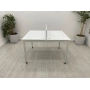 2 Kişilik Beyaz Çoklu Çalışma Masası Workstation