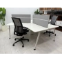 3 Kişilik Beyaz Çoklu Çalışma Masası - M2969