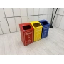 3 Lü Metal Geri Dönüşüm Kutusu Atık Kutusu - M4585