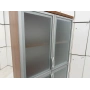 4 Kapaklı Buz Camlı Ofis Dolabı Klasör Dolabı - M4187