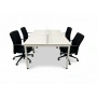 4 Kişilik Beyaz Çoklu Çalışma Masası Workstation