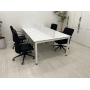 4 Kişilik Beyaz Çoklu Çalışma Masası Workstation - M4033