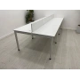 6 Kişilik Beyaz Çoklu Çalışma Masası Workstation