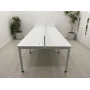 6 Kişilik Beyaz Çoklu Çalışma Masası Workstation - M4035