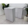 Bürotime 2 Kapaklı Beyaz Dosya Dolabı - Klasör Dolabı - Arşiv Dolabı 110x60x40