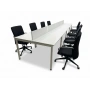 8 Kişilik Beyaz Workstation Çoklu Çalışma Masası