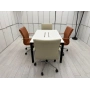 Beyaz Dataportlu 4 Kişilik Ofis Toplantı Masası