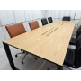 Nurus 8 Kişilik Meşe Kaplama Ofis Toplantı Masası