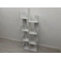 Beyaz 8 Bölmeli Raflı Kitaplık Dolap Dekoratif Raf