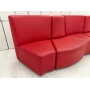 Deri Modüler Misafir Bekleme Koltuğu Lobi Koltuğu - M4236