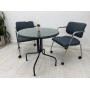 İkea Lackö Gri Balkon Masası Yuvarlak Masa - M4140