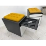 Koleksiyon 2 Çekmeceli Metal Çerçeveli Minderli Keson - M4522
