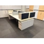 Koleksiyon 4 Lü Çoklu Çalışma Masası Workstation