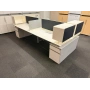 Koleksiyon 4 Lü Çoklu Çalışma Masası Workstation