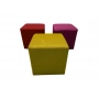 Kumaş Renkli Kare Puf Ofis Pufları Puf