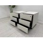 NURUS 3 ÇEKMECELİ METAL BEYAZ KESON - M3010