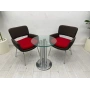Yuvarlak Cam Sehpa Ferforje Sehpa - M3737
