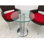 Yuvarlak Cam Sehpa Ferforje Sehpa - M3737