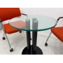 Yuvarlak Cam Toplantı Masası Temperli Cam Masa