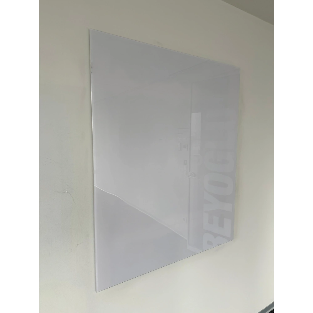 100x120 Cam Yazı Tahtası Duvara Asmalı