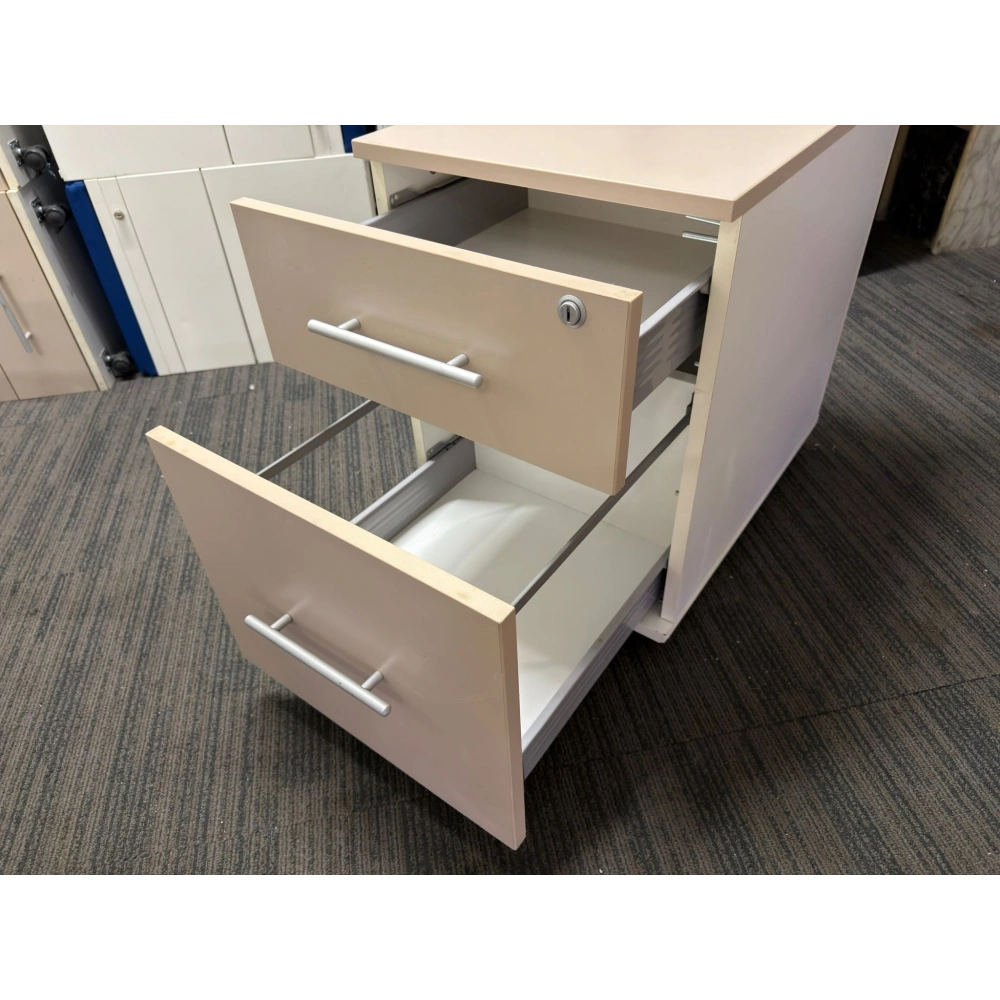 2 Çekmeceli Ofis Krem Keson ST 3 Ad