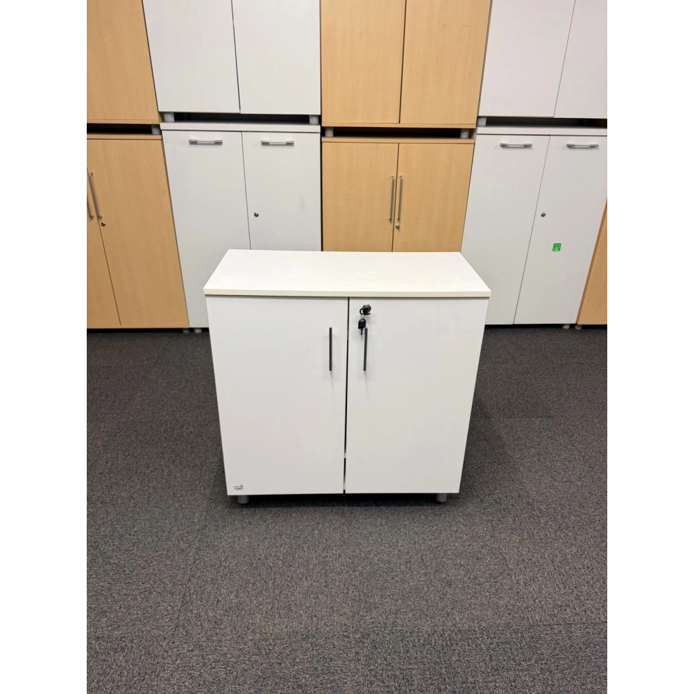 2 Kapaklı Beyaz Dosya Dolabı Arşiv Dolabı