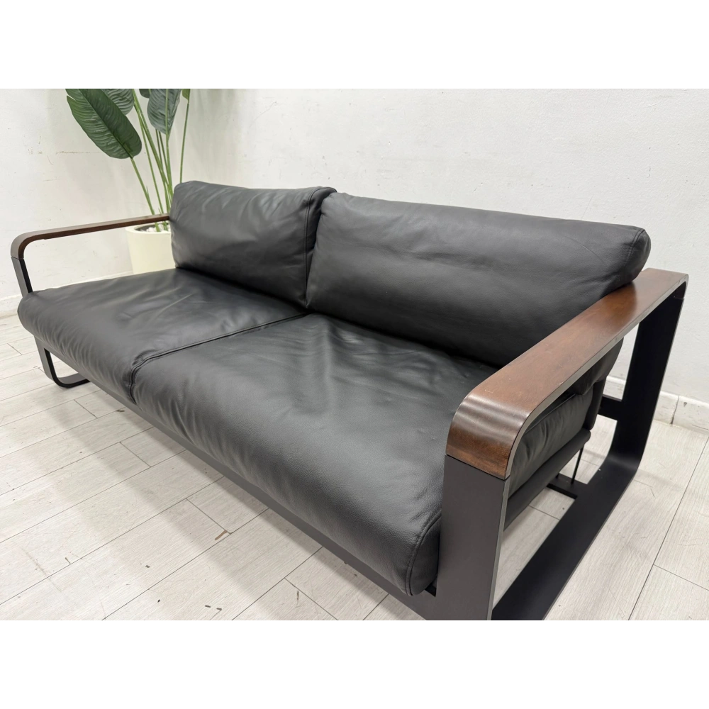 2 Kişilik Gerçek Deri Bekleme Koltuğu