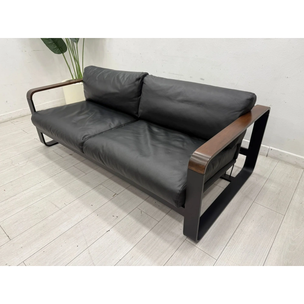 2 KİŞİLİK GERÇEK DERİ BEKLEME KOLTUĞU - M3815