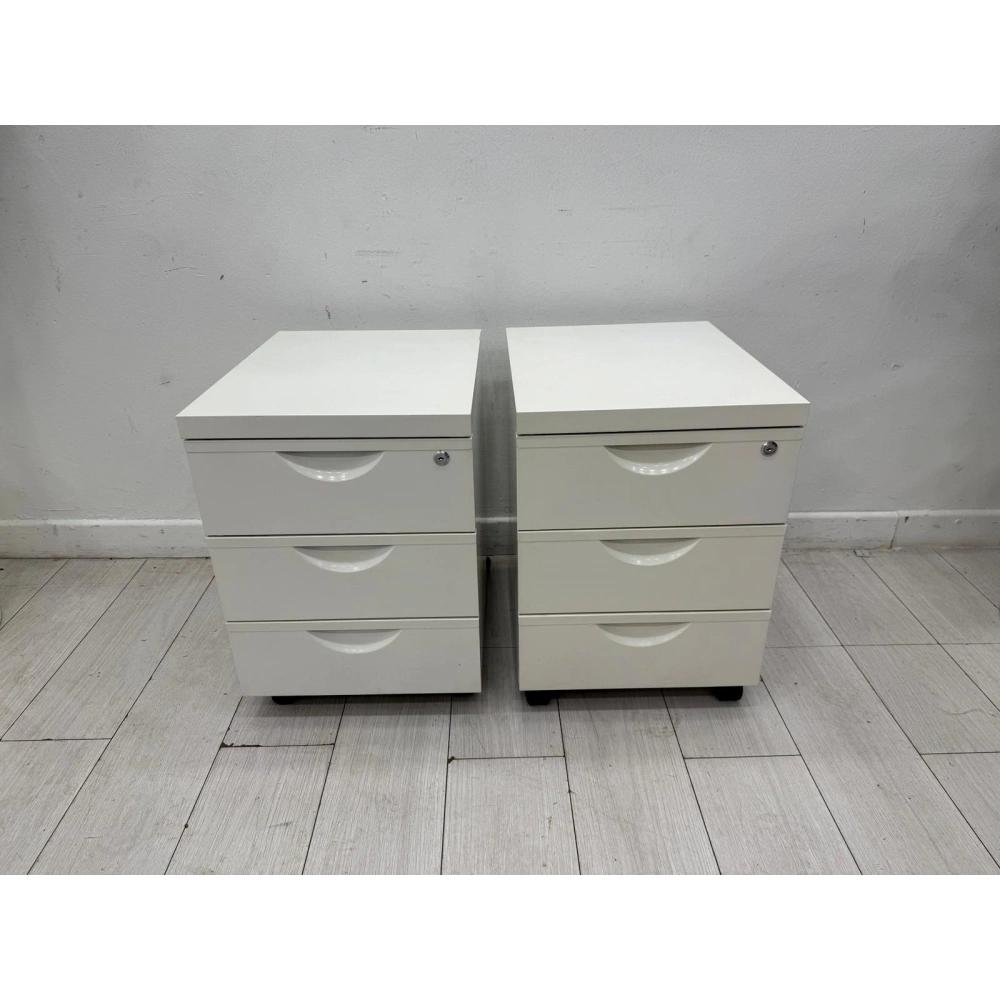 3 Çekmeceli Beyaz Metal Keson 50.40.57