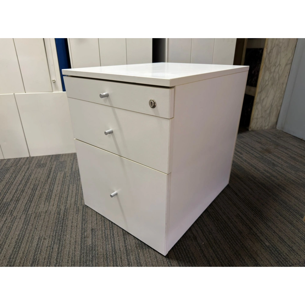 3 Çekmeceli Ofis Beyaz Keson ST 9 Ad