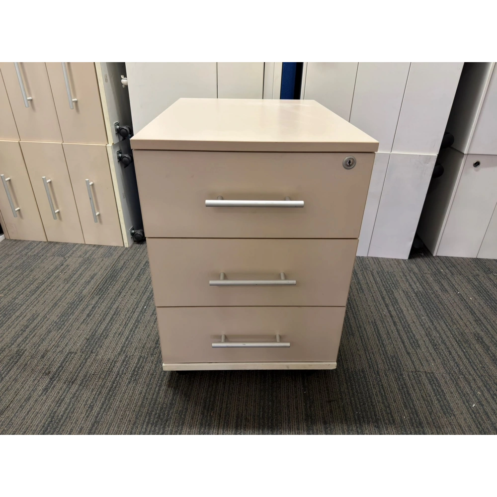 3 Çekmeceli Ofis Krem Keson ST 12 Ad