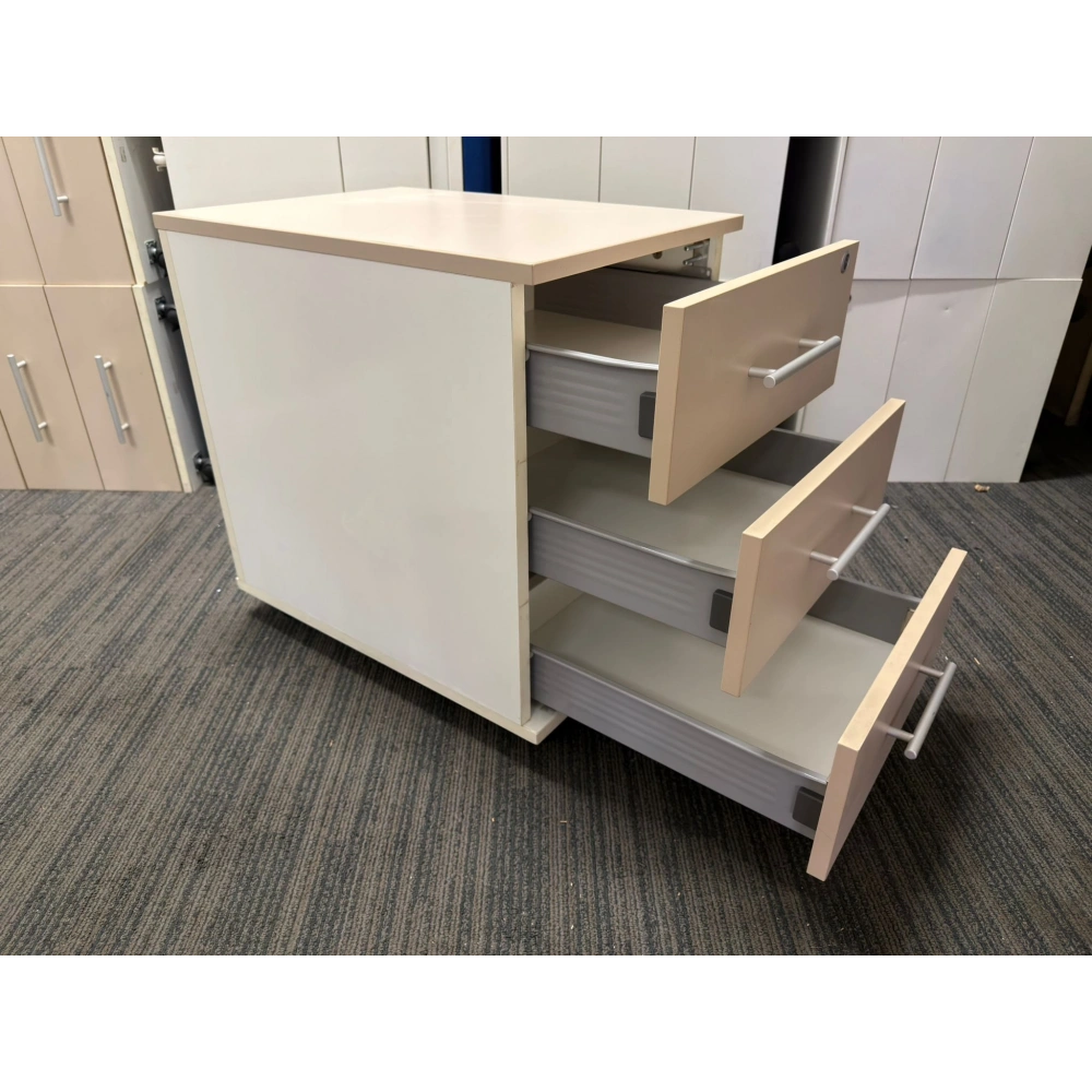 3 Çekmeceli Ofis Krem Keson ST 12 Ad