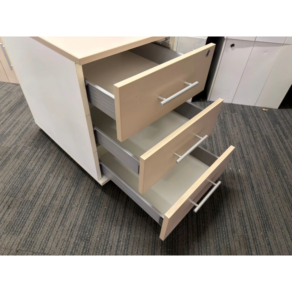 3 Çekmeceli Ofis Krem Keson ST 12 Ad