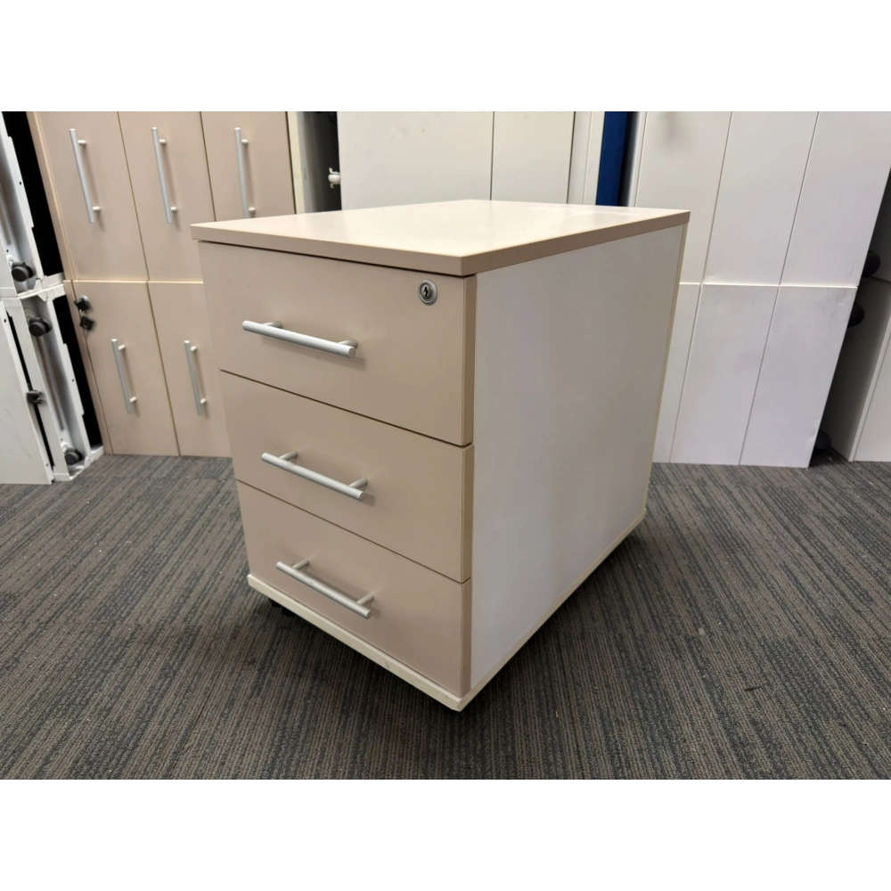 3 Çekmeceli Ofis Krem Keson ST 12 Ad