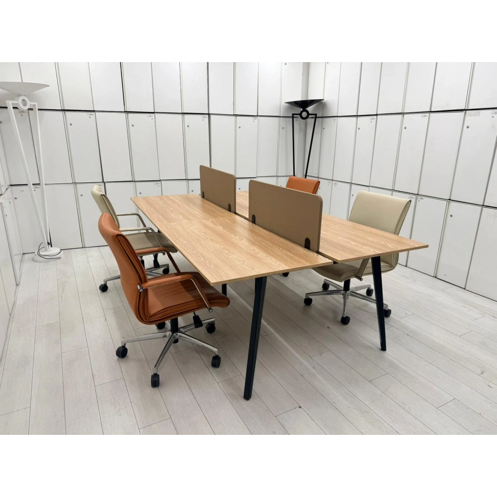 4 Lü Çoklu Çalışma Masası Workstation