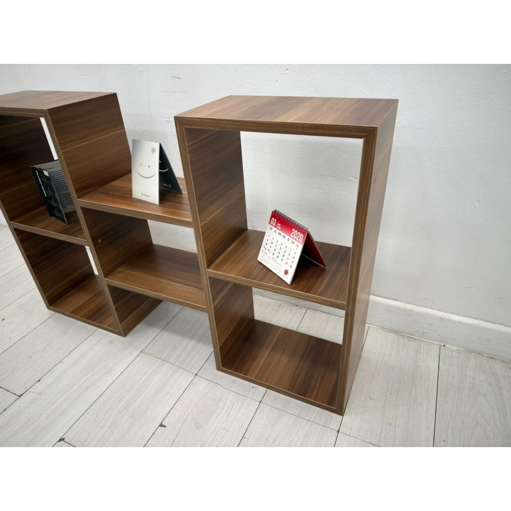 5 Bölmeli Raflı Kitaplık Dekoratif Raflık