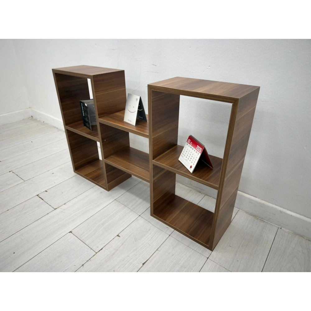 5 Bölmeli Raflı Kitaplık Dekoratif Raflık