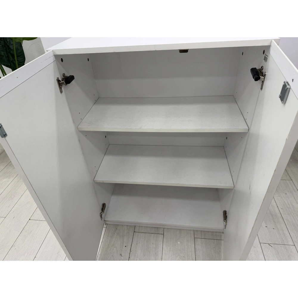 Bürotime 2 Kapaklı Beyaz Dosya Dolabı - Klasör Dolabı - Arşiv Dolabı 110x60x40
