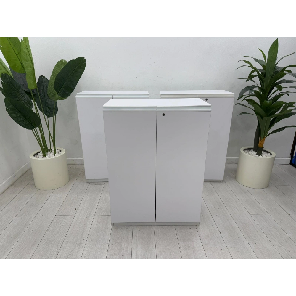 Bürotime 2 Kapaklı Beyaz Dosya Dolabı - Klasör Dolabı - Arşiv Dolabı 110x60x40