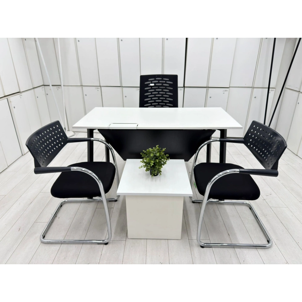 AVANTAJ OFİS - BEYAZ DATAPORTLU OFİS ÇALIŞMA MASASI